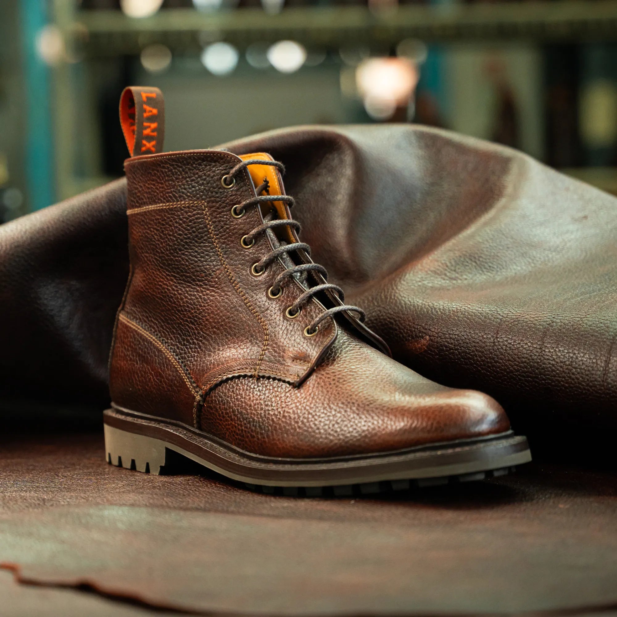 TIMPERLEY // COGNAC GRAINED